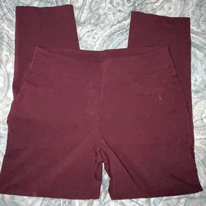 Lark‎ lane pull on pants Size 12 Burgundy